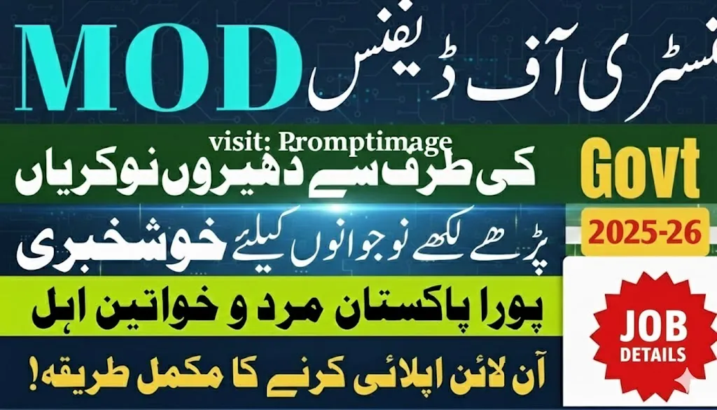 MOD Pakistan Jobs 2026